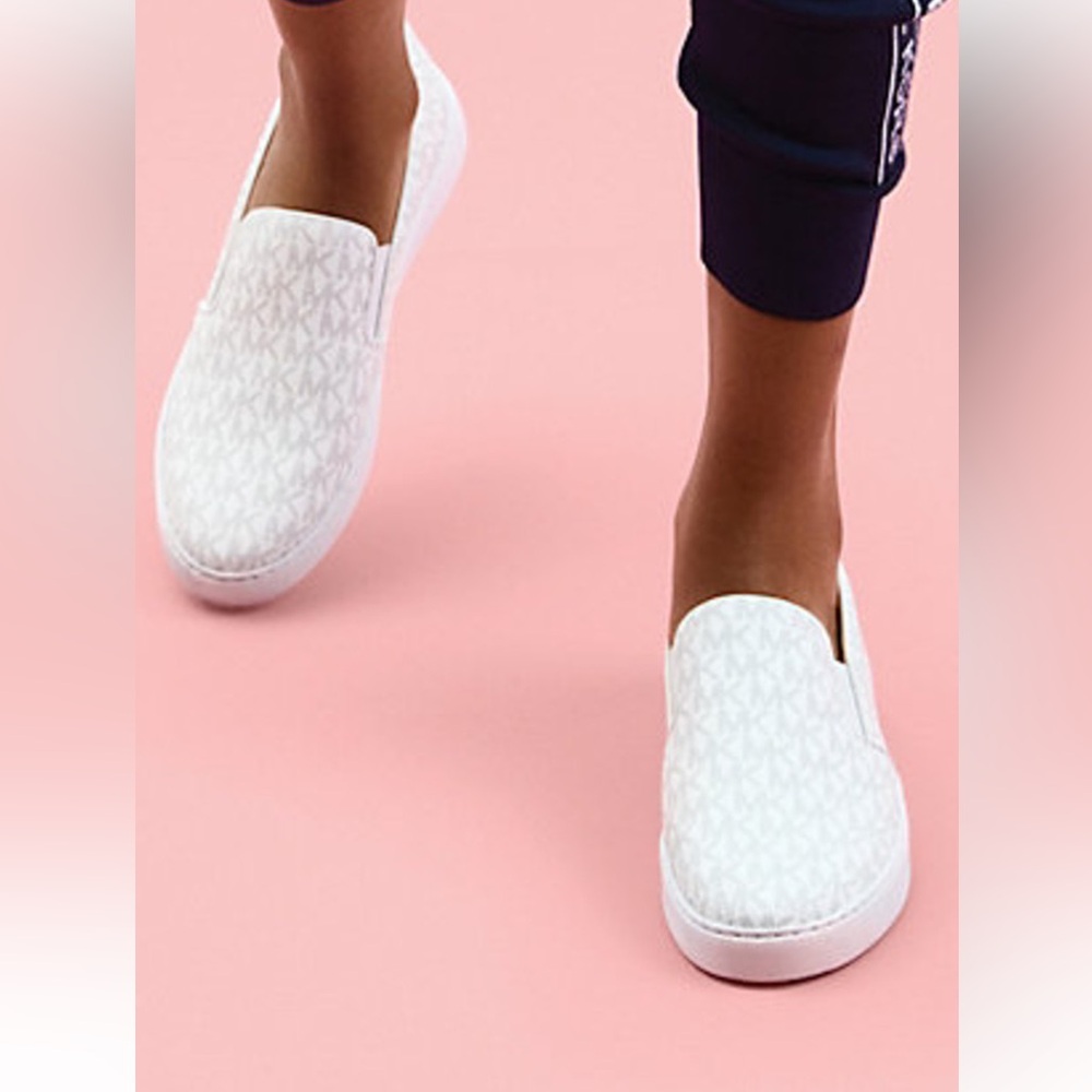Michael Kors Women’s White Slip-On Sneakers - Picture 8 of 10